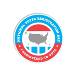 National Voter Registration Day I Registered To Vote Stickers